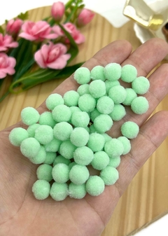 POMPOM 10 MM - 100 UNIDADES - VERDE ÁGUA