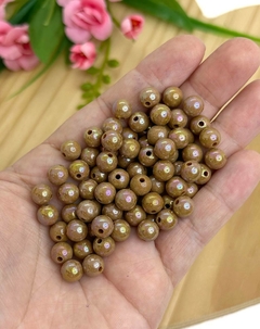 BOLA IRISADA MARROM 8 MM - IRI801 - 20 GRAMAS