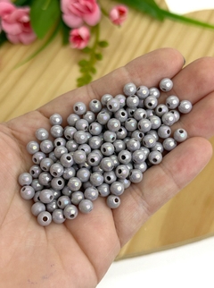 BOLA IRISADA CINZA 6MM - IRI606 - 20 GRAMAS