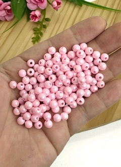 BOLA IRISADA ROSA BEBÊ 6MM - IRI607 - 20 GRAMAS