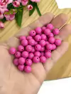 BOLA LEITOSA ROSA PINK 10MM - LEI112 - 20 GRAMAS