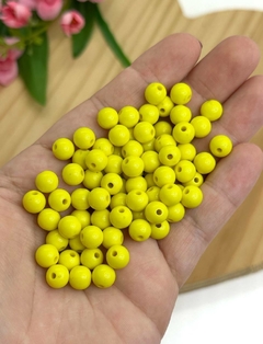 BOLA LEITOSA 8MM AMARELO - LEI817 - 20 GRAMAS
