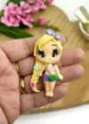 APLIQUE BISCUIT PRINCESA RAPUNZEL - BSC250 - UNIDADE