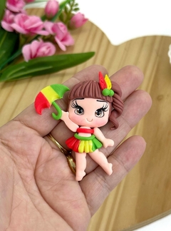 APLIQUE BISCUIT MENINA CARNAVAL - BSC319 - UNIDADE
