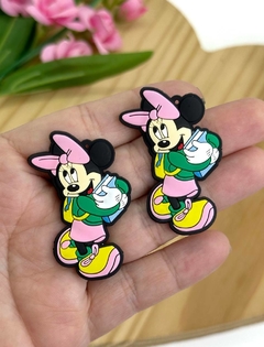 APLIQUE / PINGENTE EMBORRACHADO MINNIE ESTUDANTE - EMB320 - 2 UNIDADES