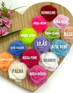 APLIQUE TECIDO FLOR ORGANZA - TCD23 - UNIDADE - comprar online