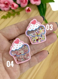 APLIQUE BRILHA NO ESCURO CUPCAKE - ACR85 - UNIDADE