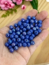 BOLA IRISADA AZUL ESCURO 8 MM - IRI814 - 20 GRAMAS