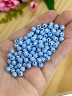 BOLA IRISADA 6 MM AZUL - IRI612 - 20 GRAMAS