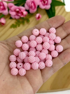 BOLA CRAQUELADA ROSA BEBÊ - CRQ01 - 10MM
