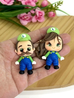 APLIQUE BISCUIT LUIGI (MARIO BROS) - BSC366 - UNIDADE