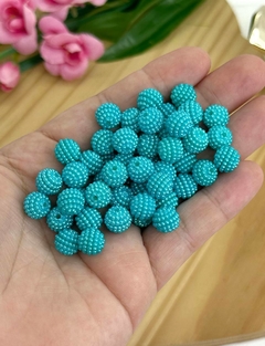 BOLA CRAQUELADA AZUL TURQUESA - CRQ03 - 10MM