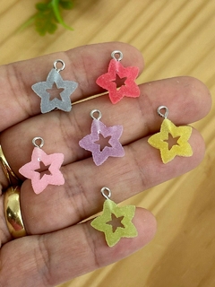 PINGENTE PARA PULSEIRAS ESTRELINHA - PGT97 - 3 UNIDADES