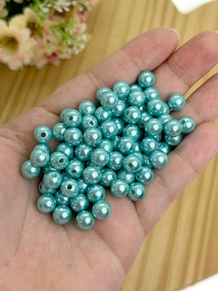 PÉROLA PARA PULSEIRAS AZUL - PER01 - 8 MM