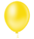 Balão Redondo Liso 9 Polegadas Amarelo