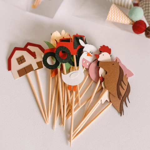 Topos de doce Fazendinha - 20 unidades - comprar online