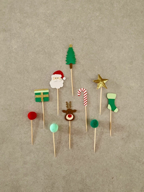 Topos de doce e aperitivos Natal - 20 unidades