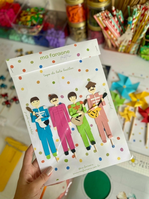 Topo de Bolo Beatles - comprar online