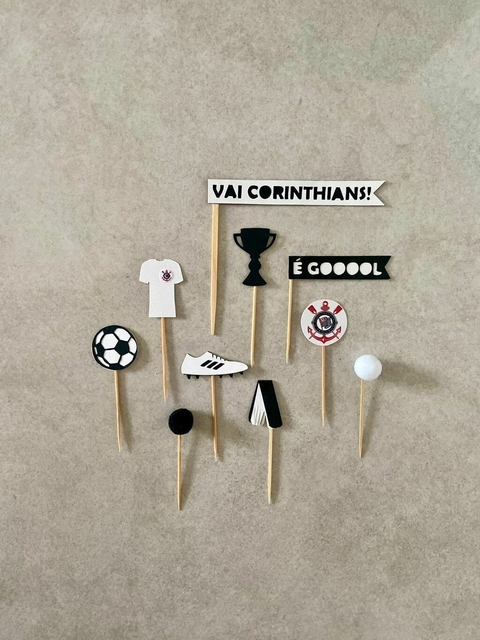 Topos de doce Futebol Corinthians - 20 unidades - comprar online