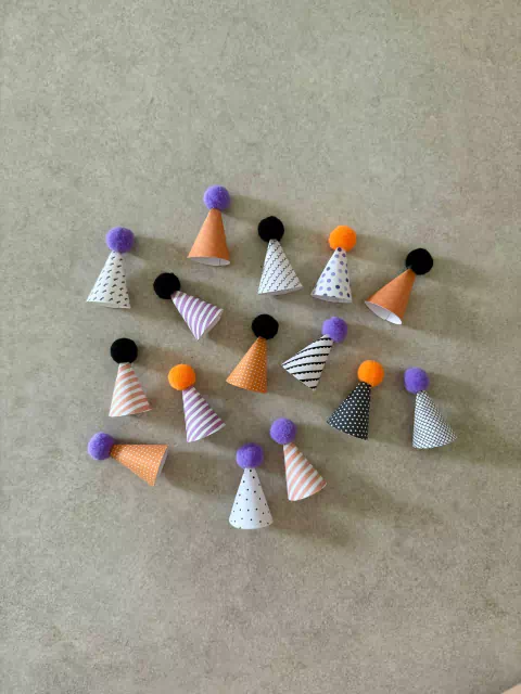 Mini Chapéus Halloween - 15 unidades