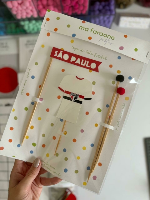 Topo de Bolo Futebol São Paulo