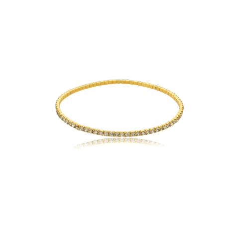 Pulseira Cristais | Banhada a Ouro - comprar online
