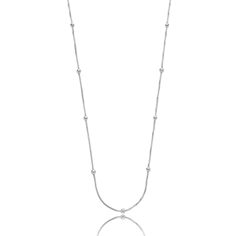 Colar Bolinhas | Banhado a Prata - comprar online