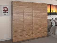 Imagen de MOD. 5011 + 5010 - PLACARD CON BAULERA - 1.80 X 2.20 M - ROPERO VESTIDOR MODERNO