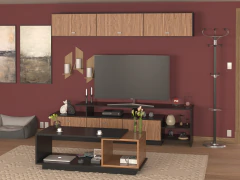 4030 - 4036 - 4024 - Combo Mesa Tv 1.80 + Mesa Ratona + Repisa Flotante Melamina - tienda online