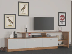 4030 - Mesa Tv 1.80 Mueble Rack Moderno Melamina Modular - tienda online