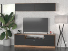 4028 - 4023 - Rack de Tv 1.50 + Repisa Flotante