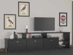 4030 - 2013 - 2013 - 4024 - Combo Mesa Tv + 2 Biblioteca + Repisa Modular Rack Moderno en internet