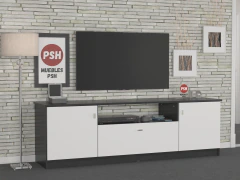 4028 - 2013 - 2013 - Rack de Tv 1.50 + 2 Bibliotecas - Muebles PSH