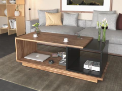 4033 - 2013 - 2013 - 4036 - 4024 - Combo Mesa Tv + 2 Bibliotecas + Repisa + Mesa Ratona Living - Muebles PSH