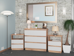 DOR000003 - COMBO 2 MESAS DE LUZ + 1 COMODA 90 CM - 3001x2 3004 - comprar online