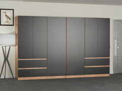 PLA000013 - PLACARD DOBLE 2 METROS CAJONERAS EXTERIORES - 5001 x2 - Muebles PSH