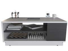 MOD. 4016 - MESA RATONA 90 CM - MELAMINA TEXTURADA