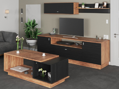 LIV000012 - COMBO RACK DE TV 1.50 + REPISA FLOTANTE + MESA RATONA - 4004 + 4007 + 4008