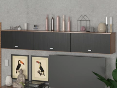 MOD. 4024 - REPISA FLOTANTE 1.80 M CON 3 PUERTAS - comprar online