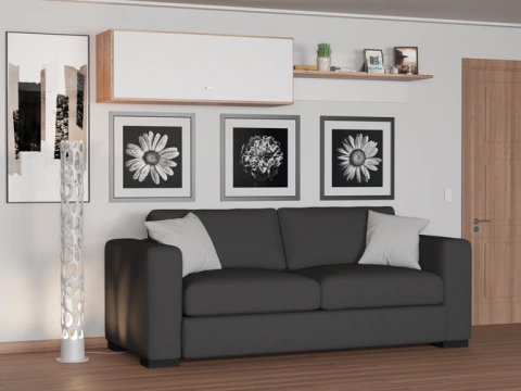 MOD. 4007 - REPISA FLOTANTE 1.50 M CON 1 PUERTA Y 1 ESTANTE