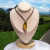 Colar de Green Gold com Fecho de Prata