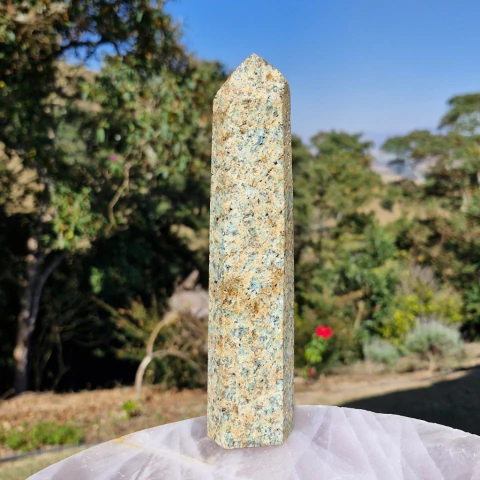 Ponta de Amazonita com Quartzo 443 g - comprar online