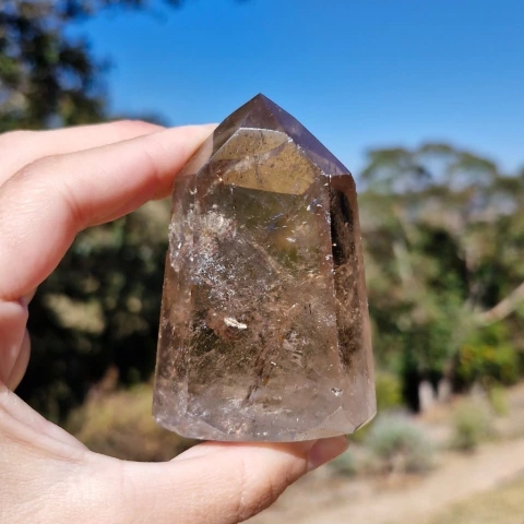 Ponta de Quartzo Fumê 169 g - comprar online