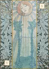 CARTAS DEL ORACULO ALFONS MUCHA DE LO SCARABEO ORIGINALES IMPORTADAS ITALIANAS ART NOUVEAU
