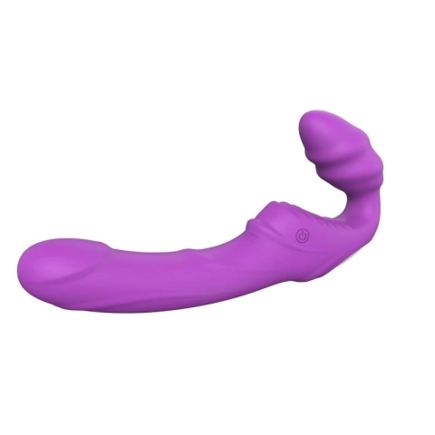 NANA STRAP ON VIBRADOR MULTIFUNCIONAL RECARGABLE USB