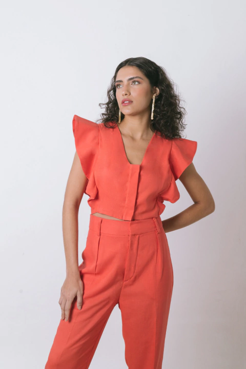 Cropped Avoante Rosa