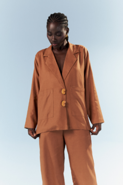 Blazer Timbaúba Marrom - comprar online