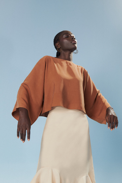 Blusa Balão Marrom - comprar online