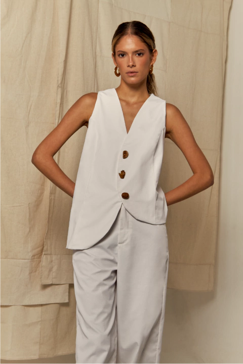 Colete Ex-Voto Branco - comprar online