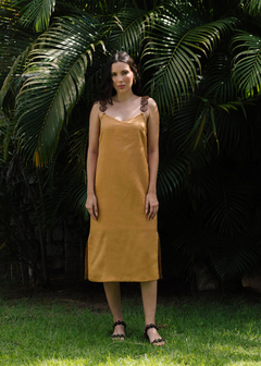 Vestido Babaçu Mostarda na internet